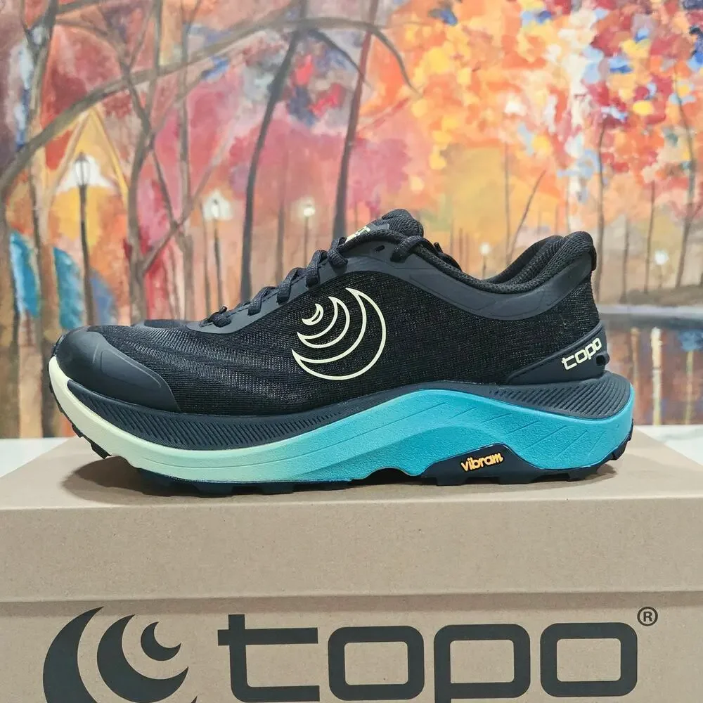 Topo Athletic Ultraventure 4 Black Lime Womens Size 8.5 Trail Running Hiking